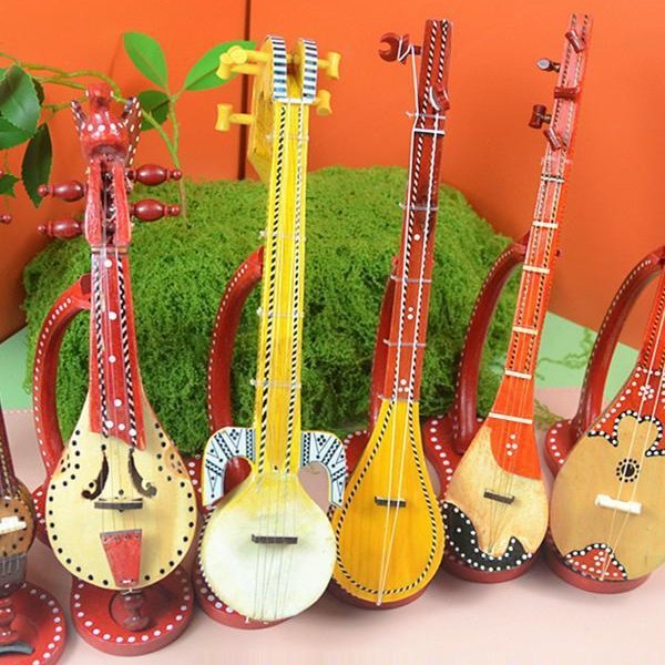 新疆民族乐器模型30厘米五件套维吾尔族特色手工艺特色礼品纪念品